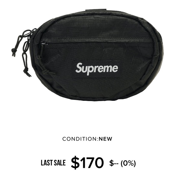 NWT supreme fw18 waist bag